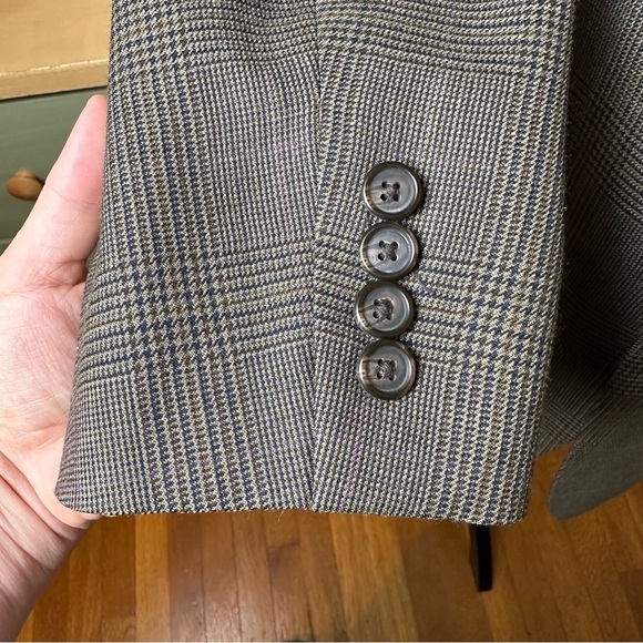 LRL Ralph Lauren 100% Wool Heritage Houndstooth Blazer Jacket Sport Coat 46 Long - Picture 6 of 16